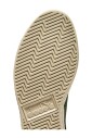 sneaker-en-daim-cire-de-style-retro-vert