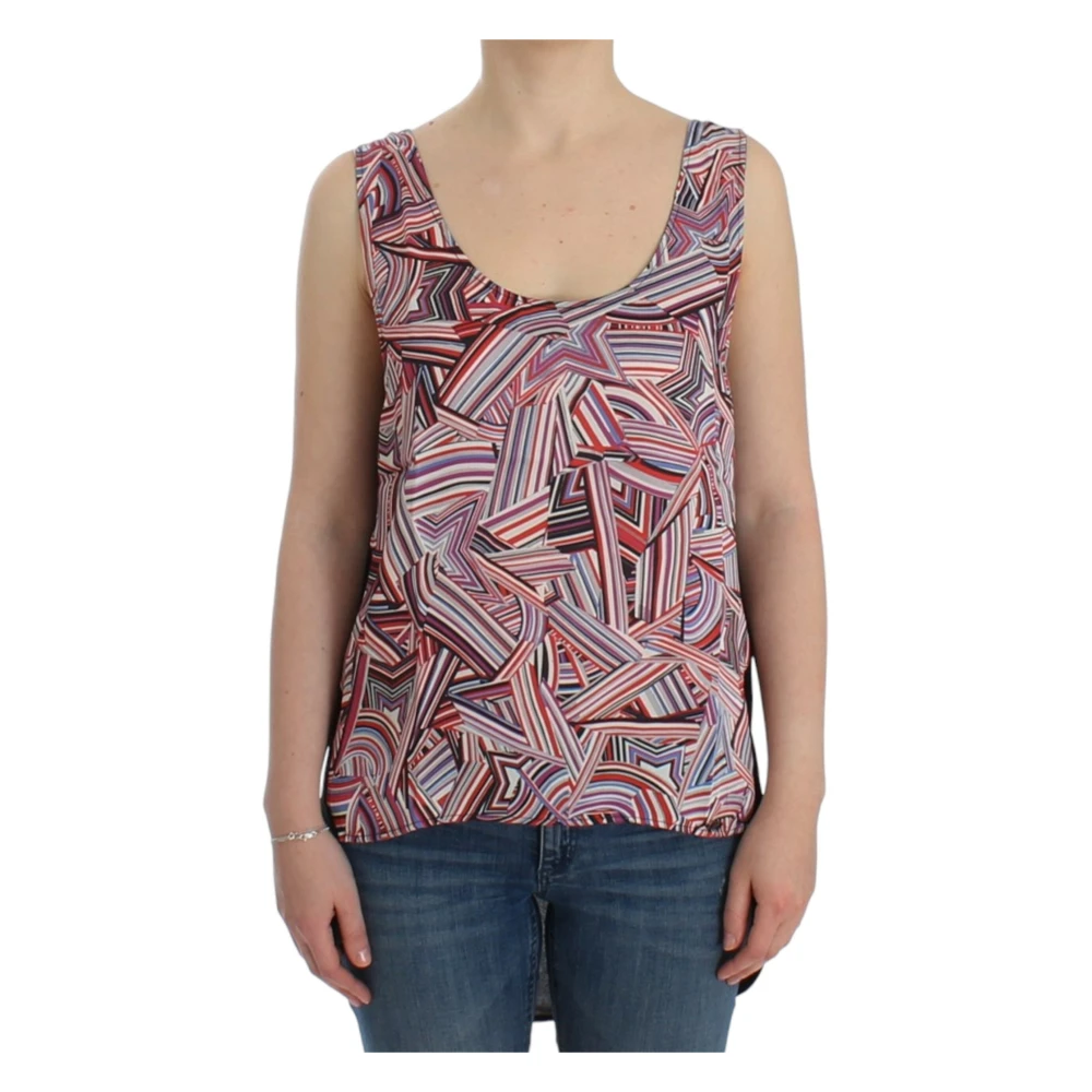 Costume National Mouwloze Multicolor Top Stijlvol Ontwerp Multicolor Dames