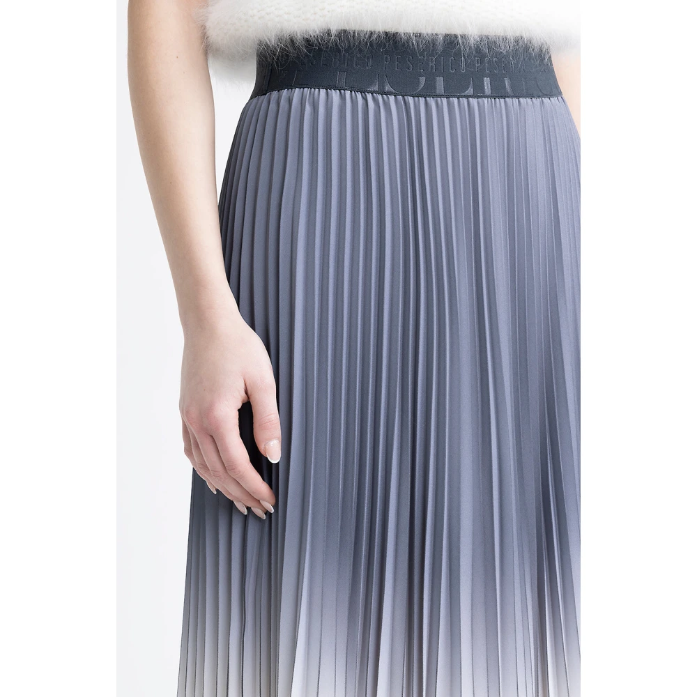 PESERICO Geplooide rok met elastische taille Multicolor Dames