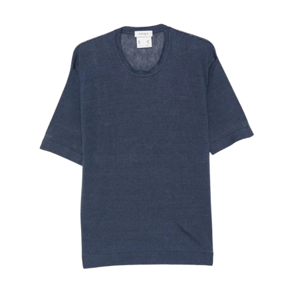 Kangra Blue Polo M-Manica Over Rasata Calata - Male - Round-Neck Knitwear - 2XL - Knitwear