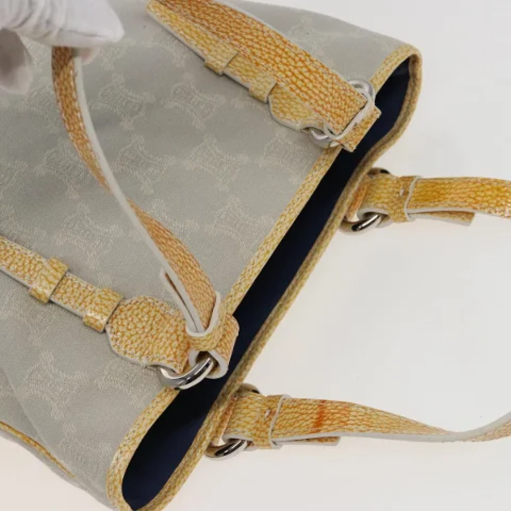 Celine Vintage Pre-owned Canvas totes Yellow Dames