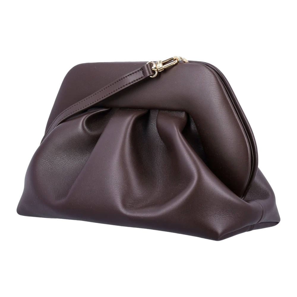 THEMOIRè Vegan Fabric Clutch Handtas Ebony Brown Dames