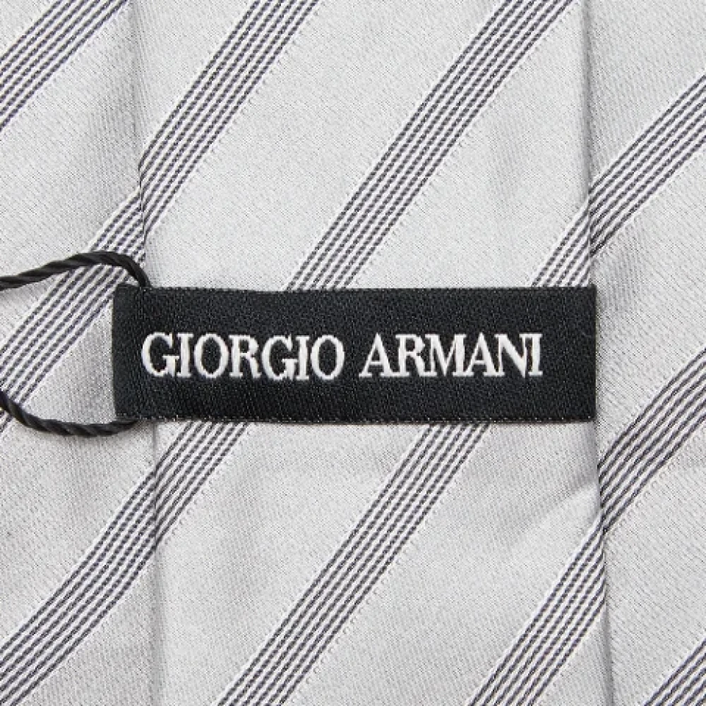 Armani Pre-owned Silk home-office Gray Heren