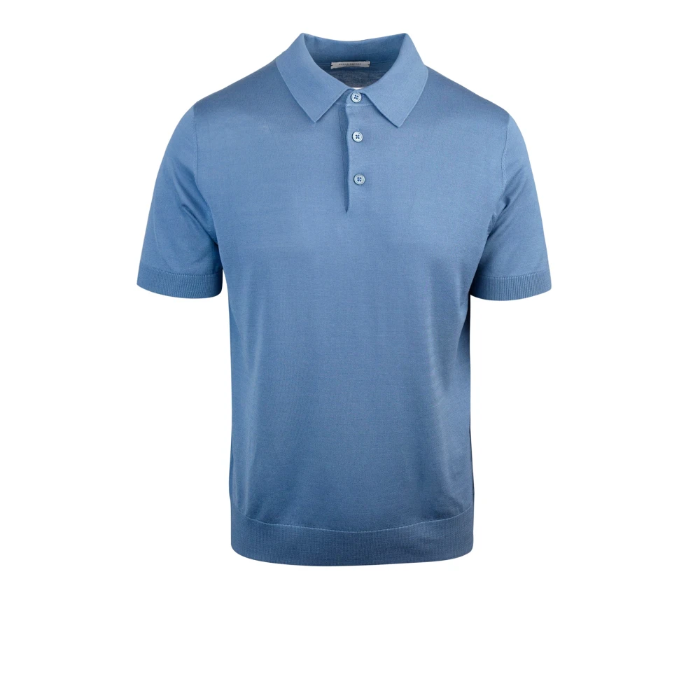 Paolo Pecora Polo Shirts Blue Heren