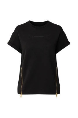 Embossed Zip T-shirt