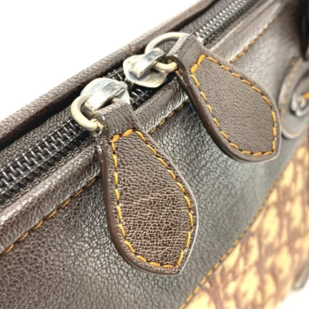 Dior Vintage Pre-owned Leather dior-bags Brown Dames