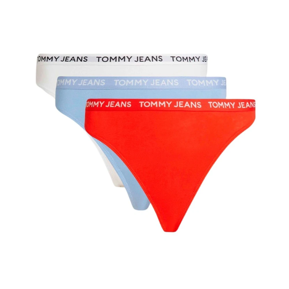 Tommy Hilfiger Underwear String 3P CLASSIC THONG (EXT SIZES) met elastische tommy jeans-logoband (3 stuks Set van 3)