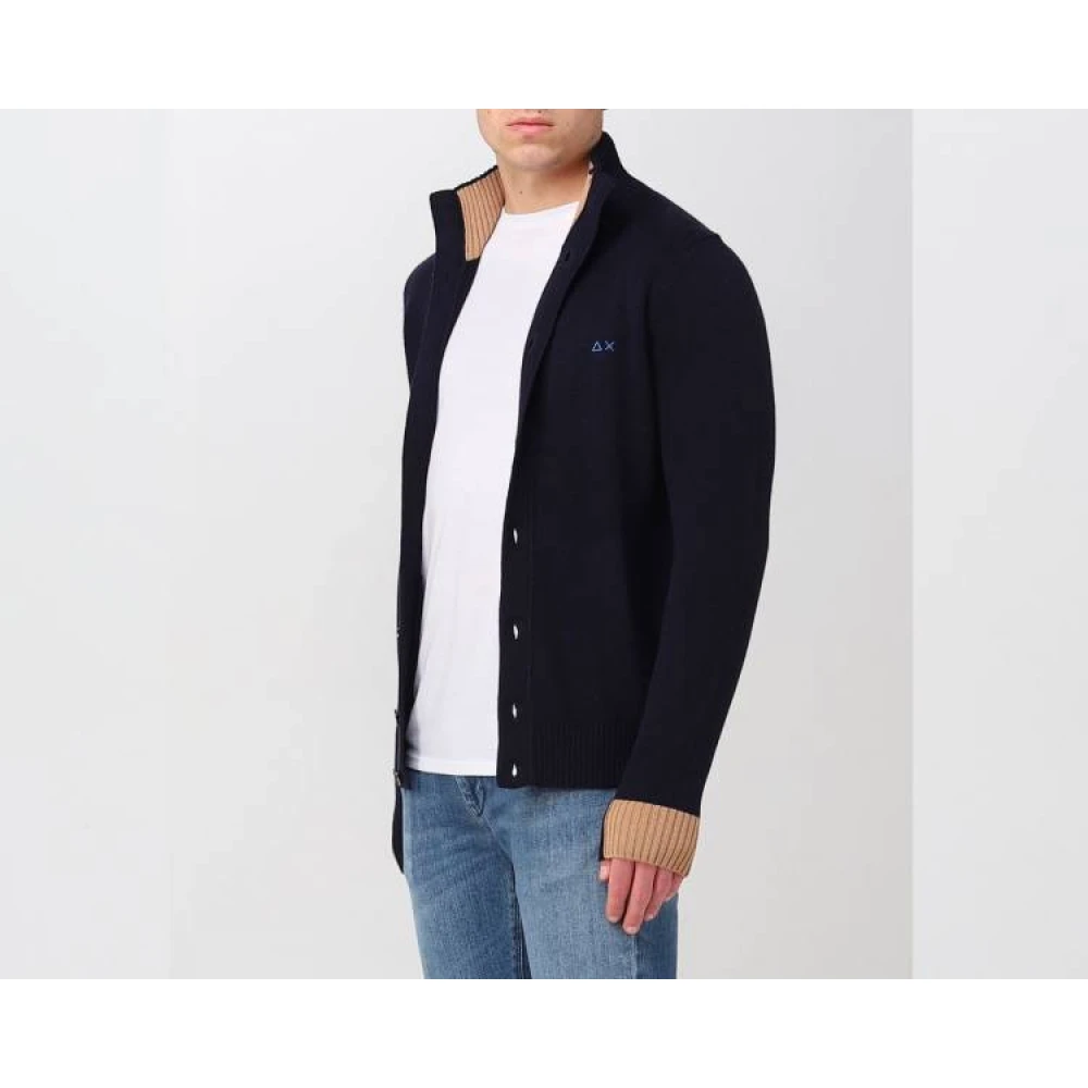 Sun68 Cardiganen Blue Heren