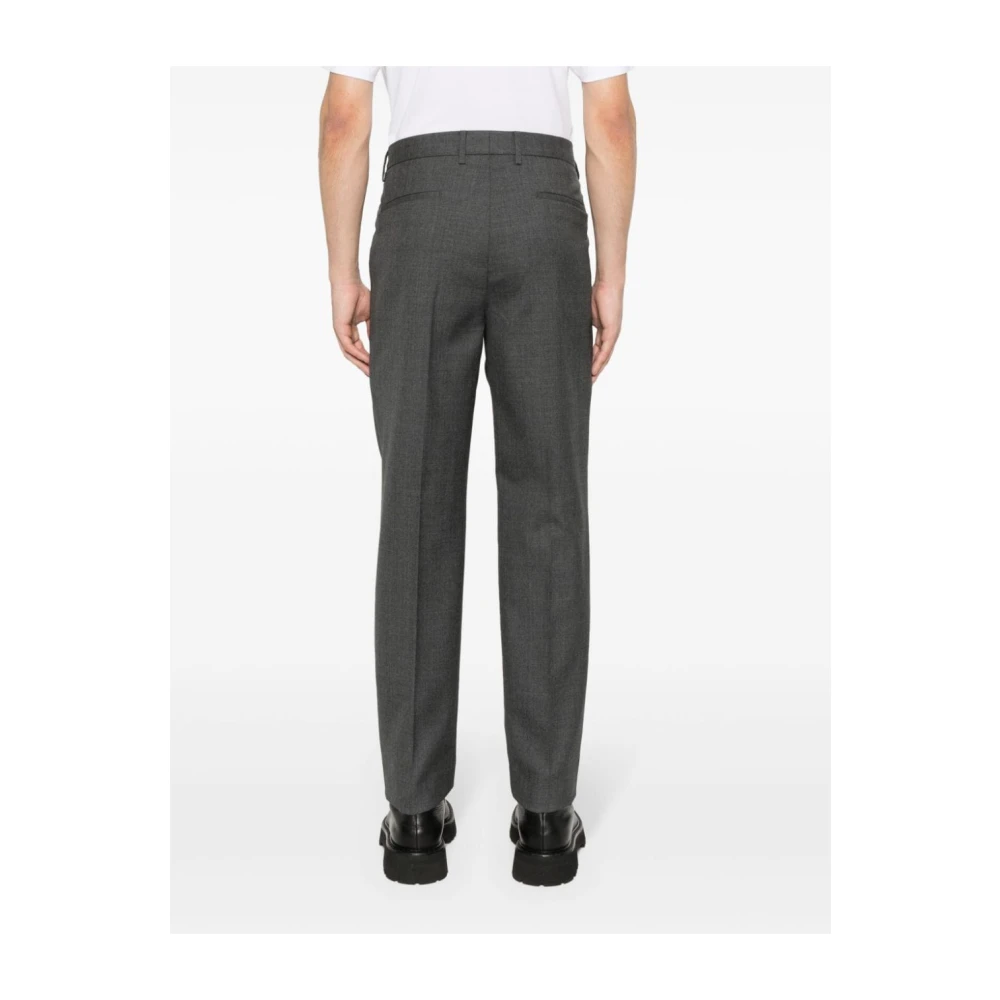 BRUNELLO CUCINELLI Klassieke Blauwe Wollen Broek Gray Heren