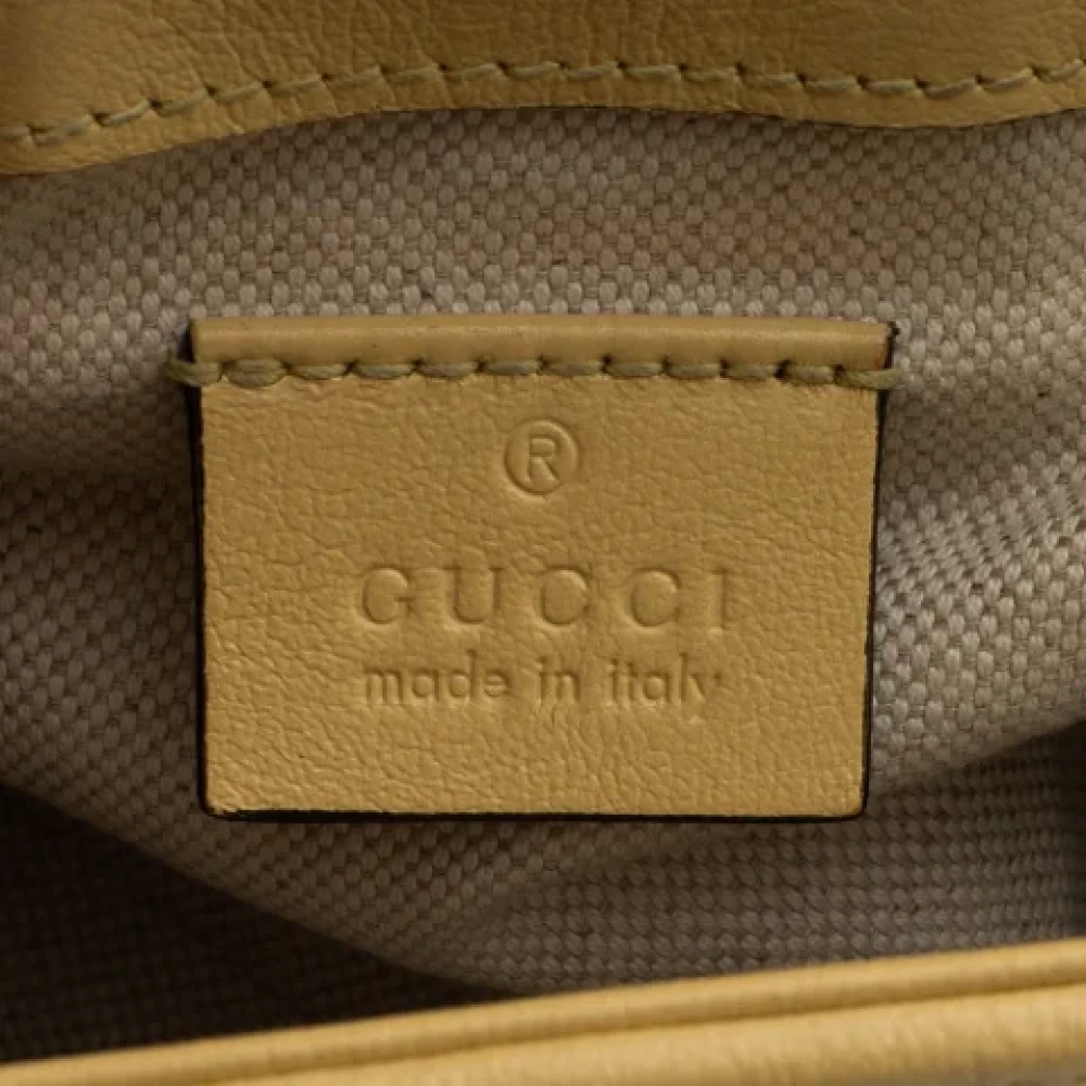 Gucci Vintage Pre-owned Leather gucci-bags Blue Dames