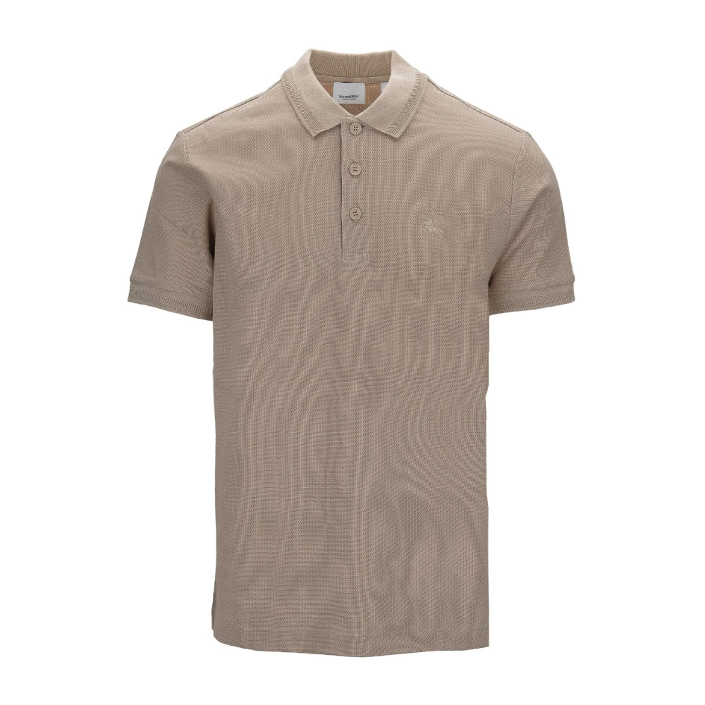 Burberry Heren Knoop Polo Shirt Beige Heren