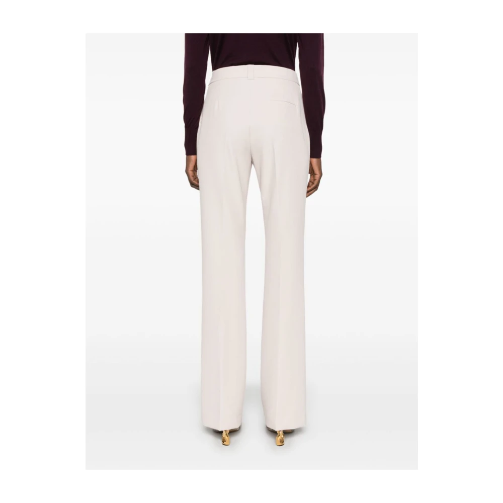 Liu Jo Beige Textuur Flare Broek Beige Dames