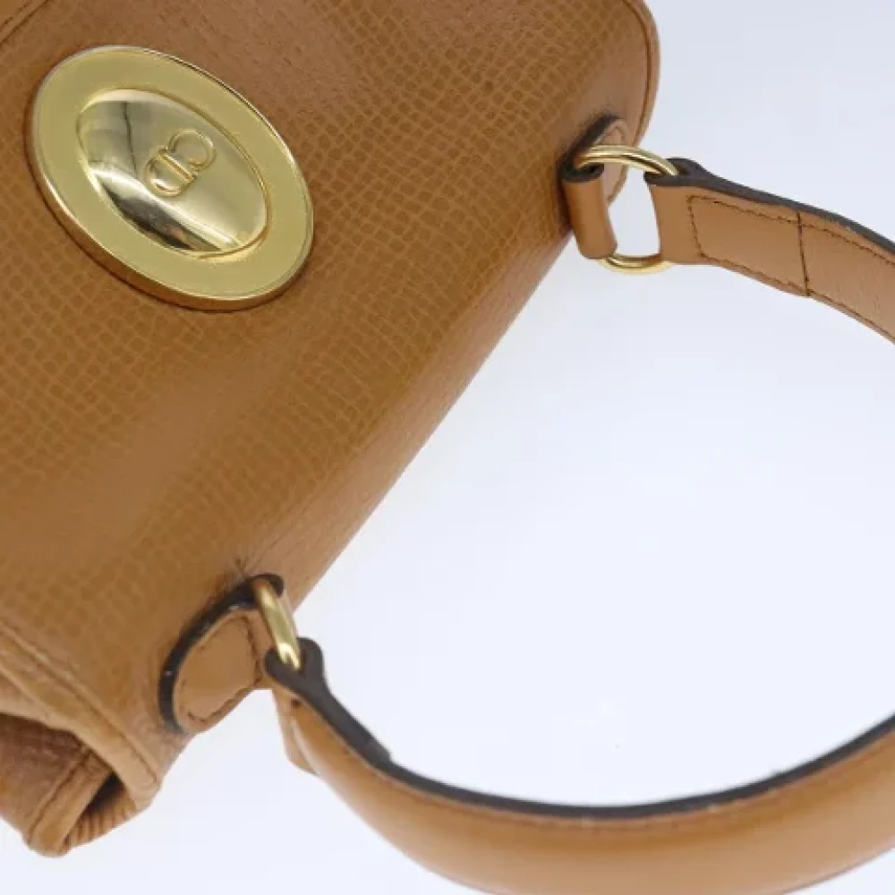 Dior Vintage Pre-owned Leather dior-bags Brown Dames
