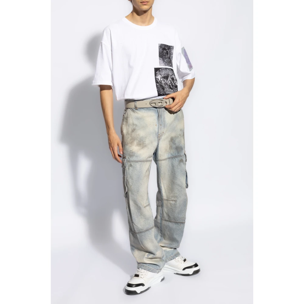 Diesel Jeans D-Fish-Cargo L.32 Blue Heren