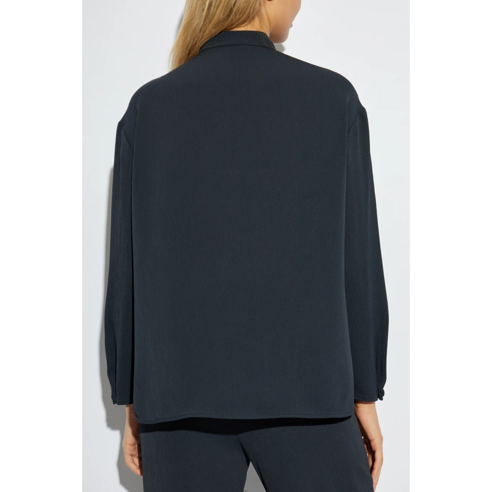 Emporio Armani Overhemd met zijsplitten Gray Dames