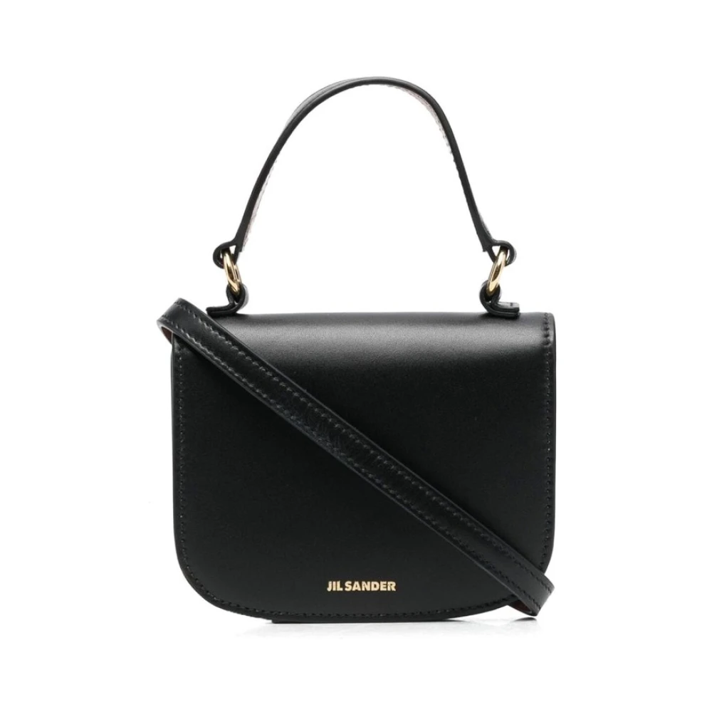 Jil Sander Women's Black Luxury Halo Mini Calf Leather Bag - Handbags - One Size - Bags