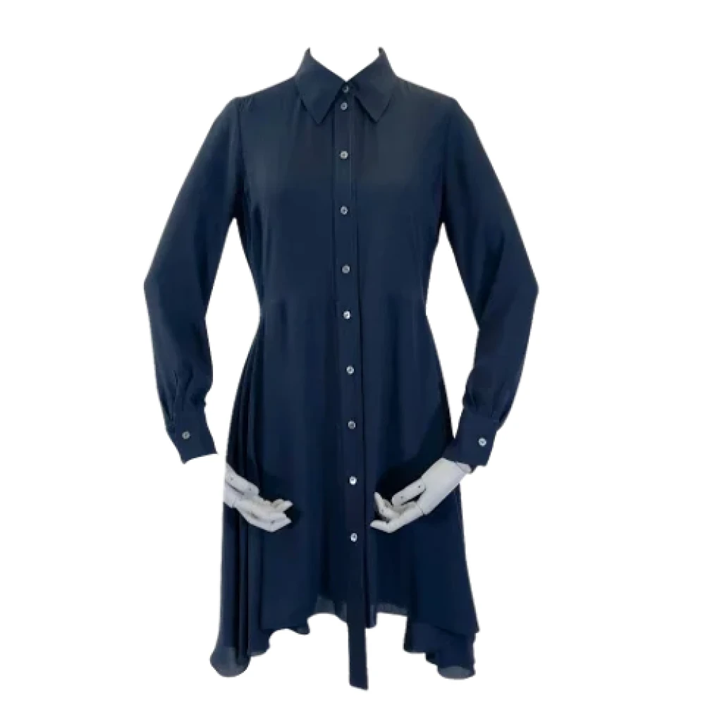 Louis Vuitton Vintage Pre-owned Polyester dresses Blue Dames