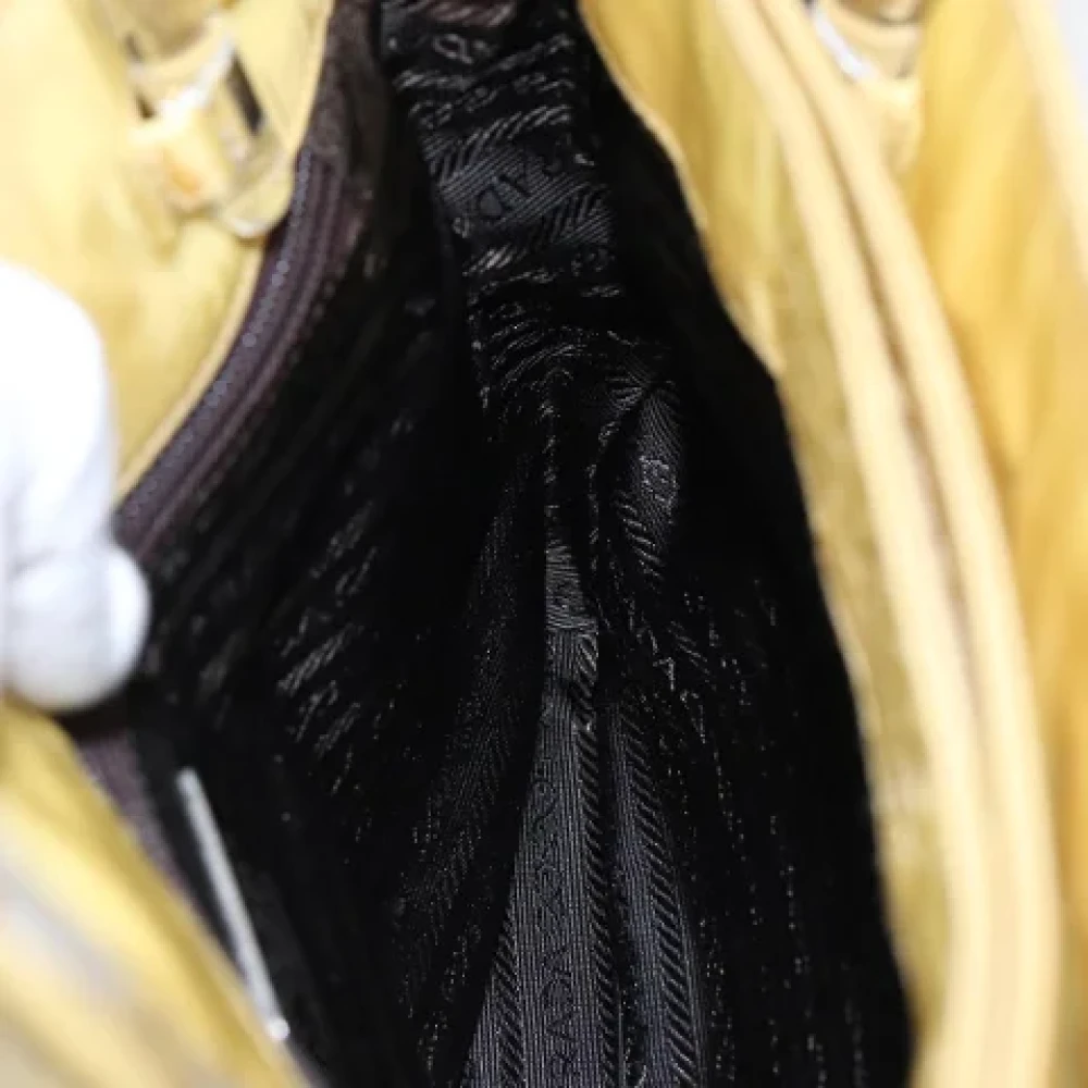 Prada Vintage Pre-owned Fabric prada-bags Yellow Dames