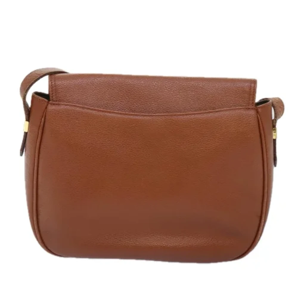 Yves Saint Laurent Vintage Pre-owned Leather shoulder-bags Brown Dames