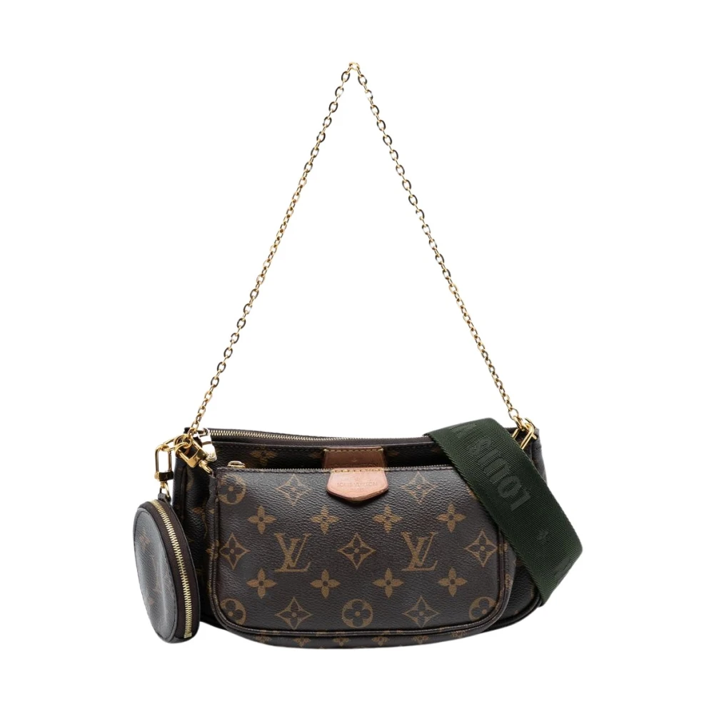 Louis Vuitton Vintage Women's Brown Pre-Owned Vintage Monogram Canvas Multi Pochette Accessoires Bag
