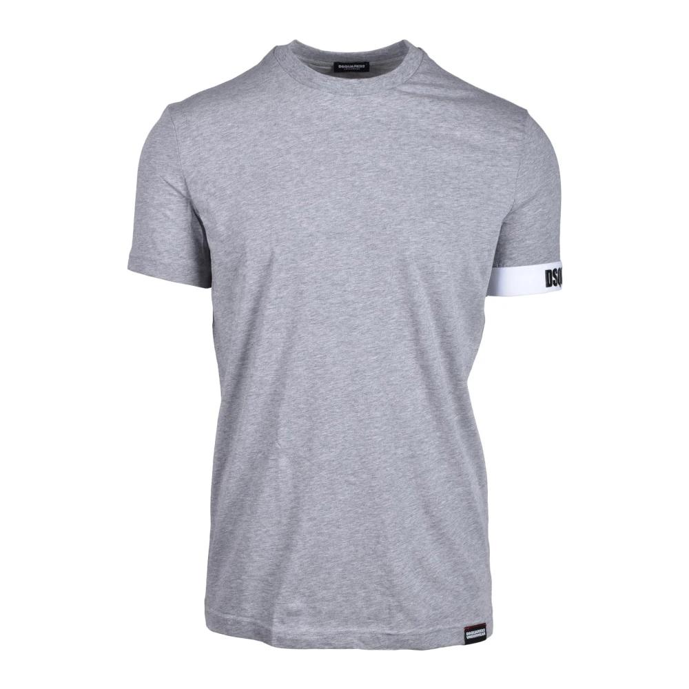 Dsquared2 Katoen Elastaan Ondergoed T-shirt Gray Heren