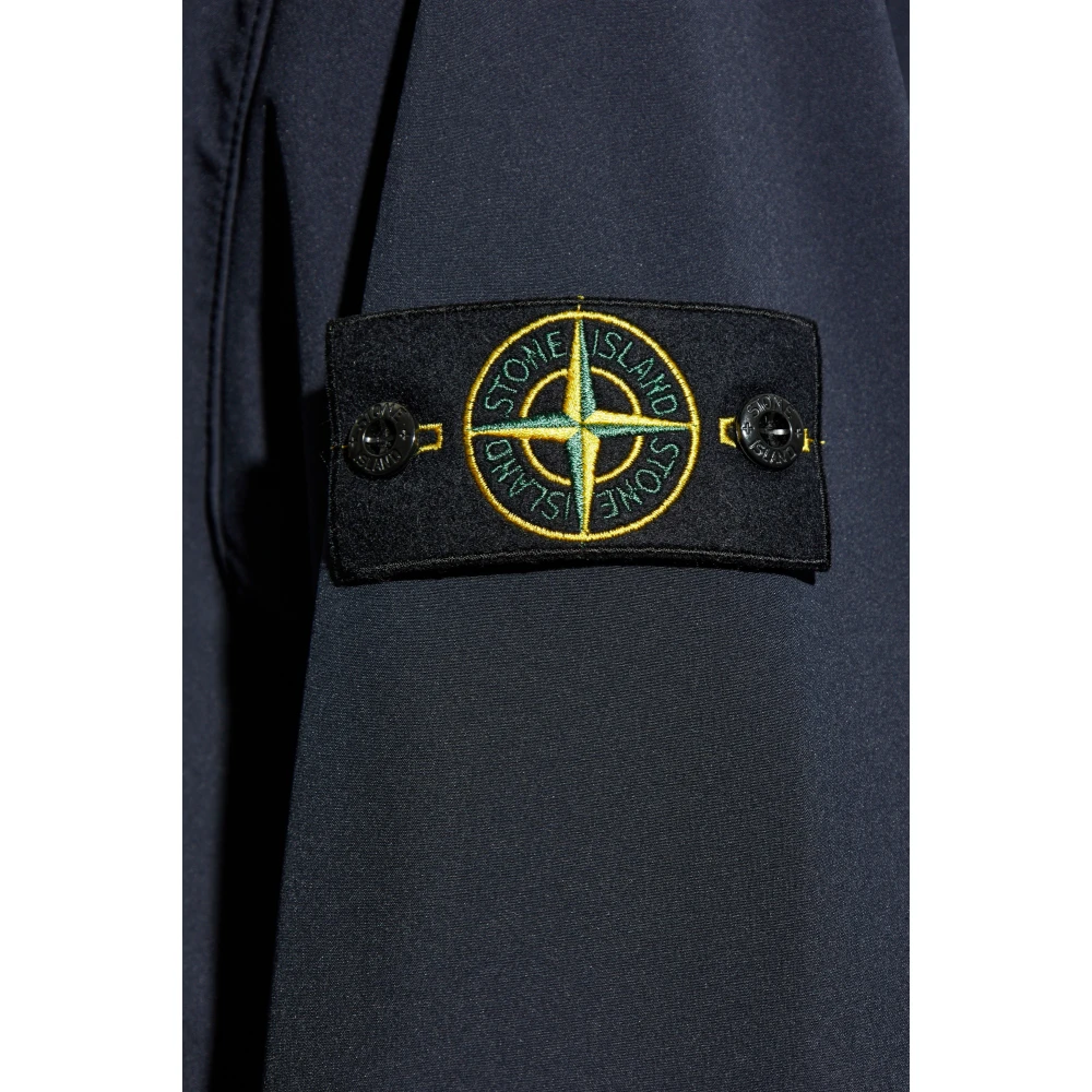 Stone Island Jas Licht Soft Shell-R Blue Heren