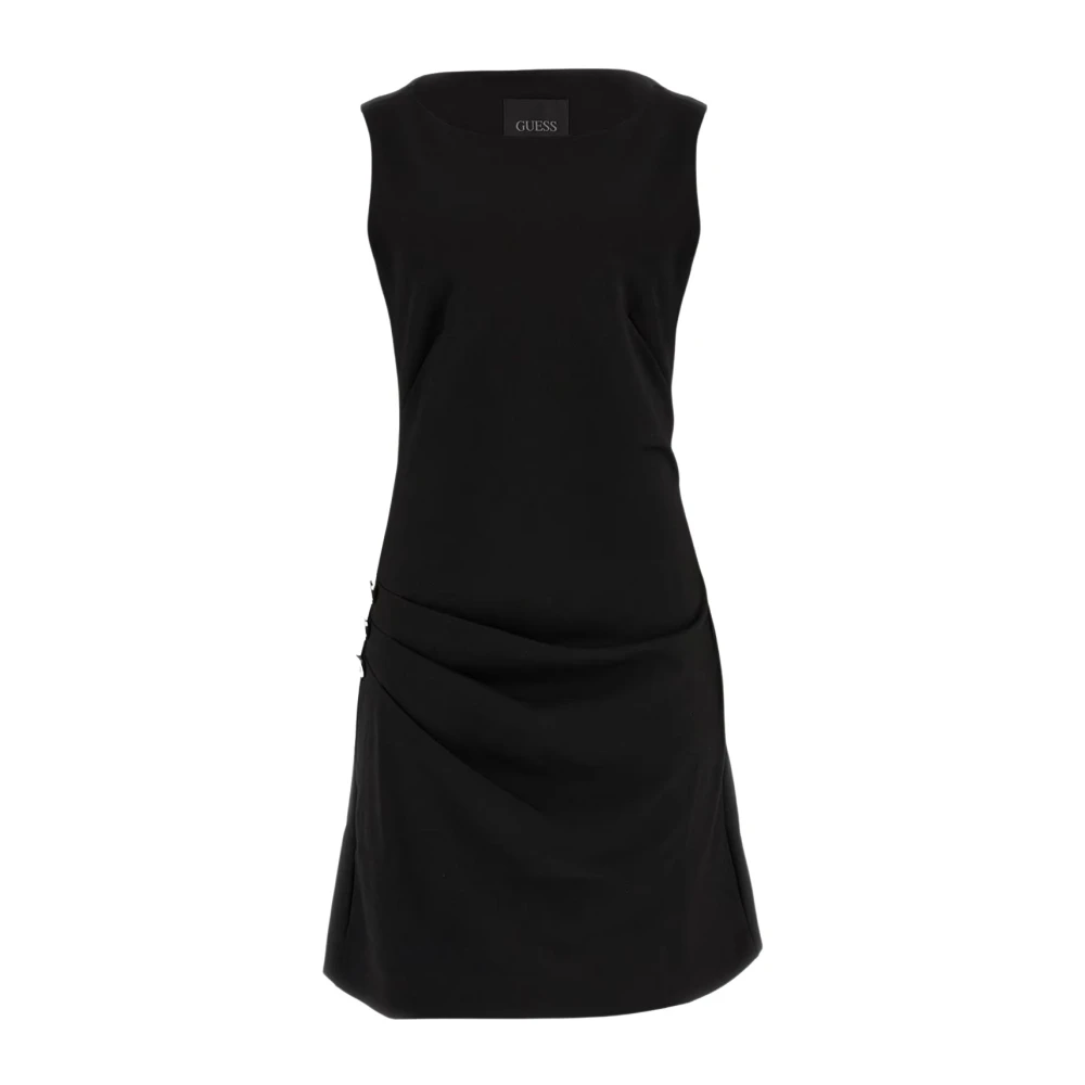 Guess Zwarte Mouwloze Jurk met Juweelknopen Black Dames