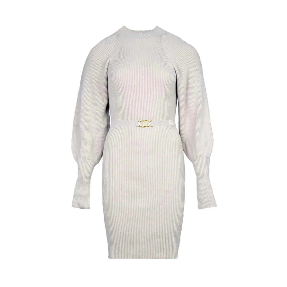 Twinset Elegante Ceintuurjurk Beige Dames