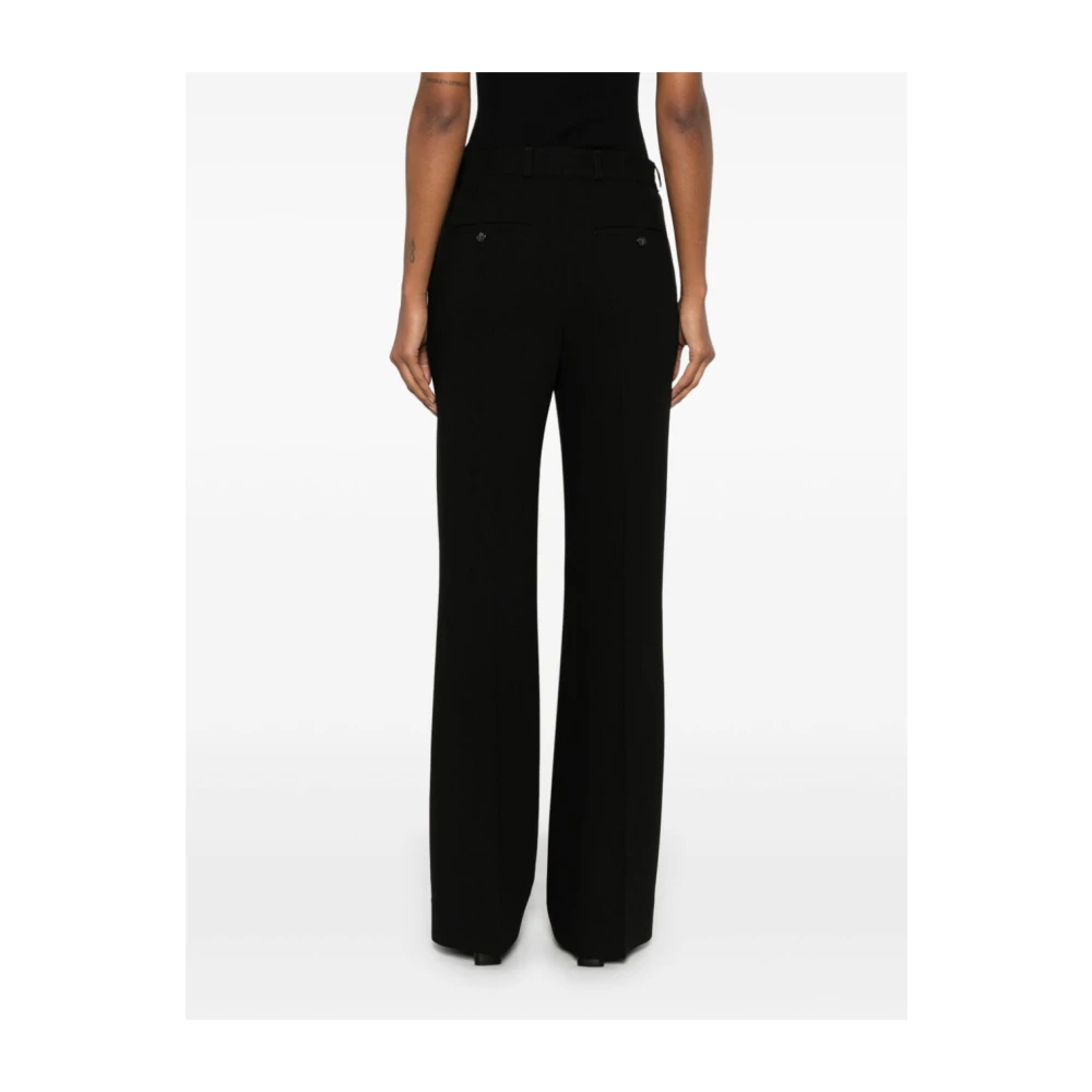 TotêMe Zwarte Flare Broek met Riemlussen Black Dames