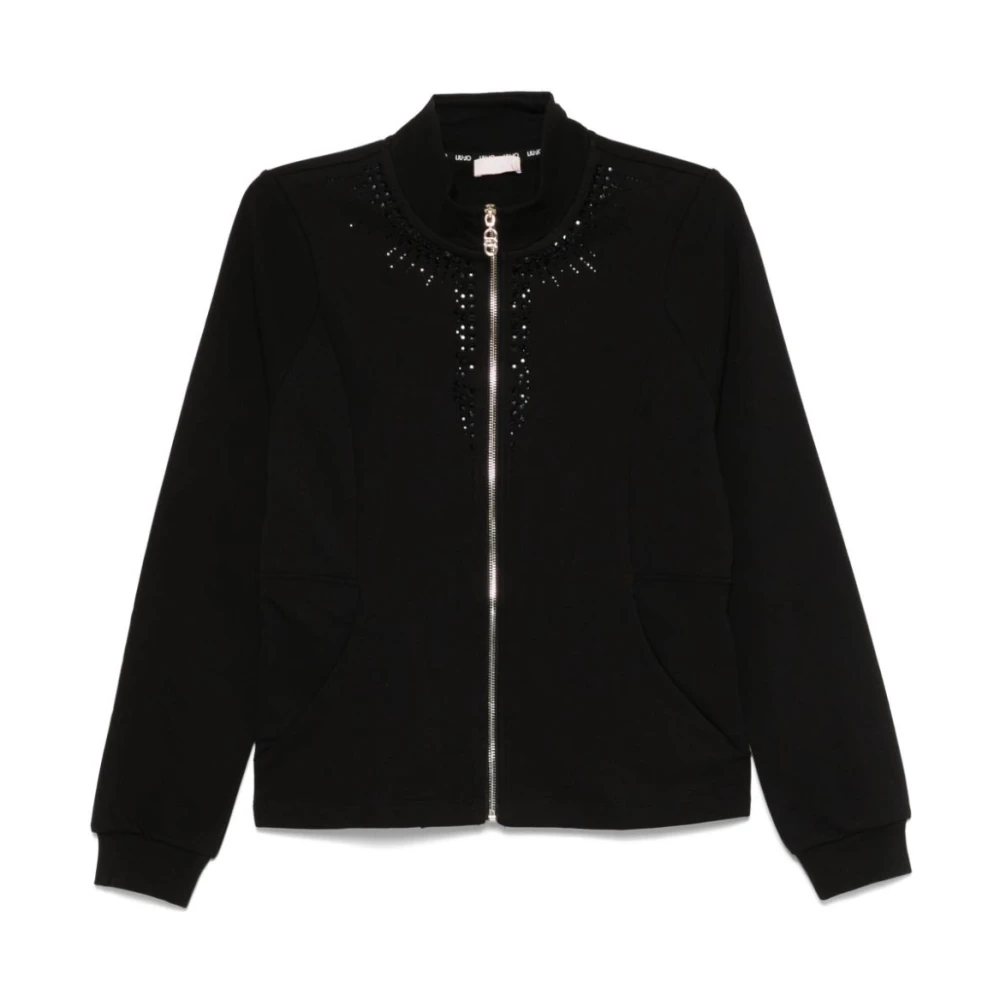 Liu Jo Zwarte Sweatshirt Damesmode Black Dames