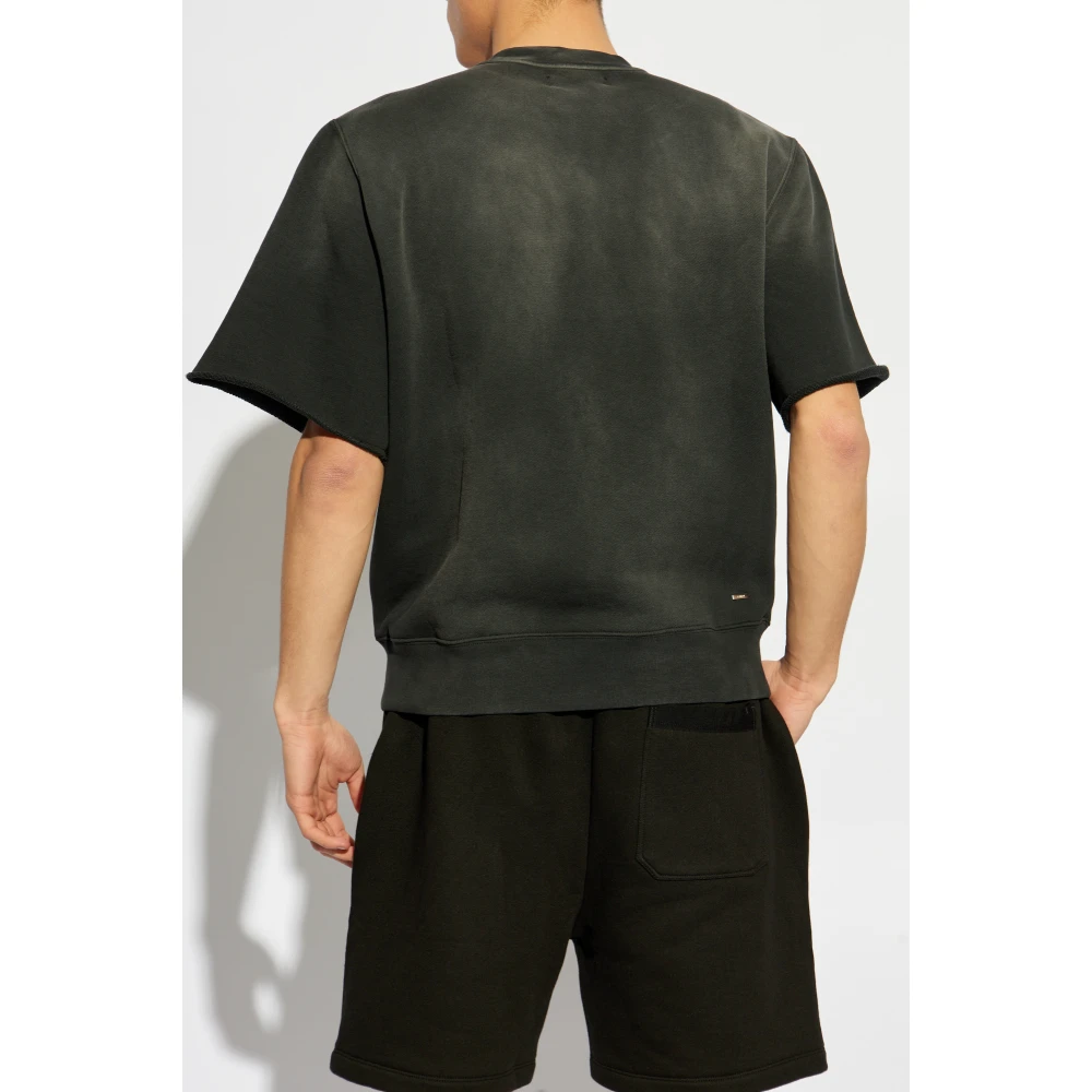 Amiri T-shirt met geborduurd logo Black Heren