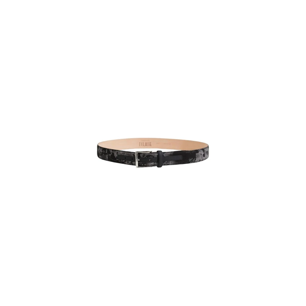 Alviero Martini 1a Classe Zwart Blend Riem Heren Herfst Winter Collectie Black Heren
