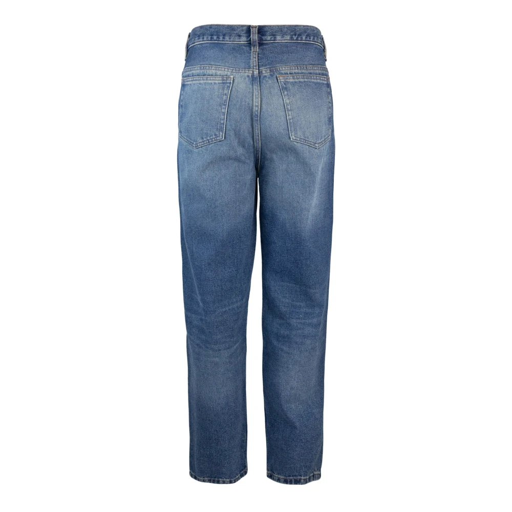 A.p.c. Blauwe Organische Katoenen Tapered Leg Jeans Blue Heren