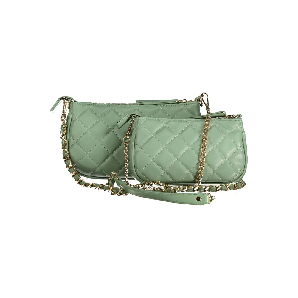 Valentino by Mario Valentino Groene Polyethyleen Handtas met Kettingen Green Dames