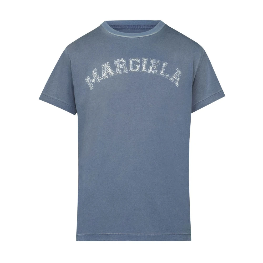 Maison Margiela Logo-print Katoenen T-shirt Gray Heren