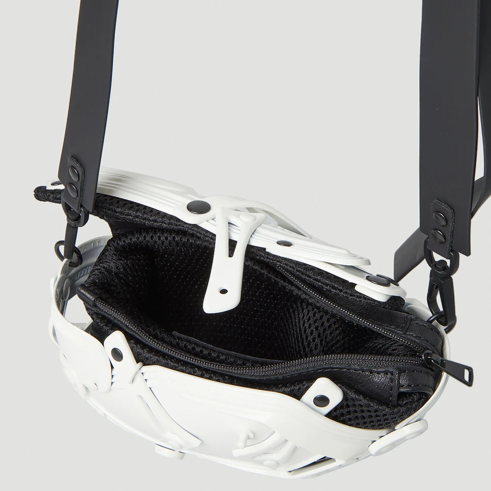 Innerraum Compacte Rubberen Crossbody Tas White Dames