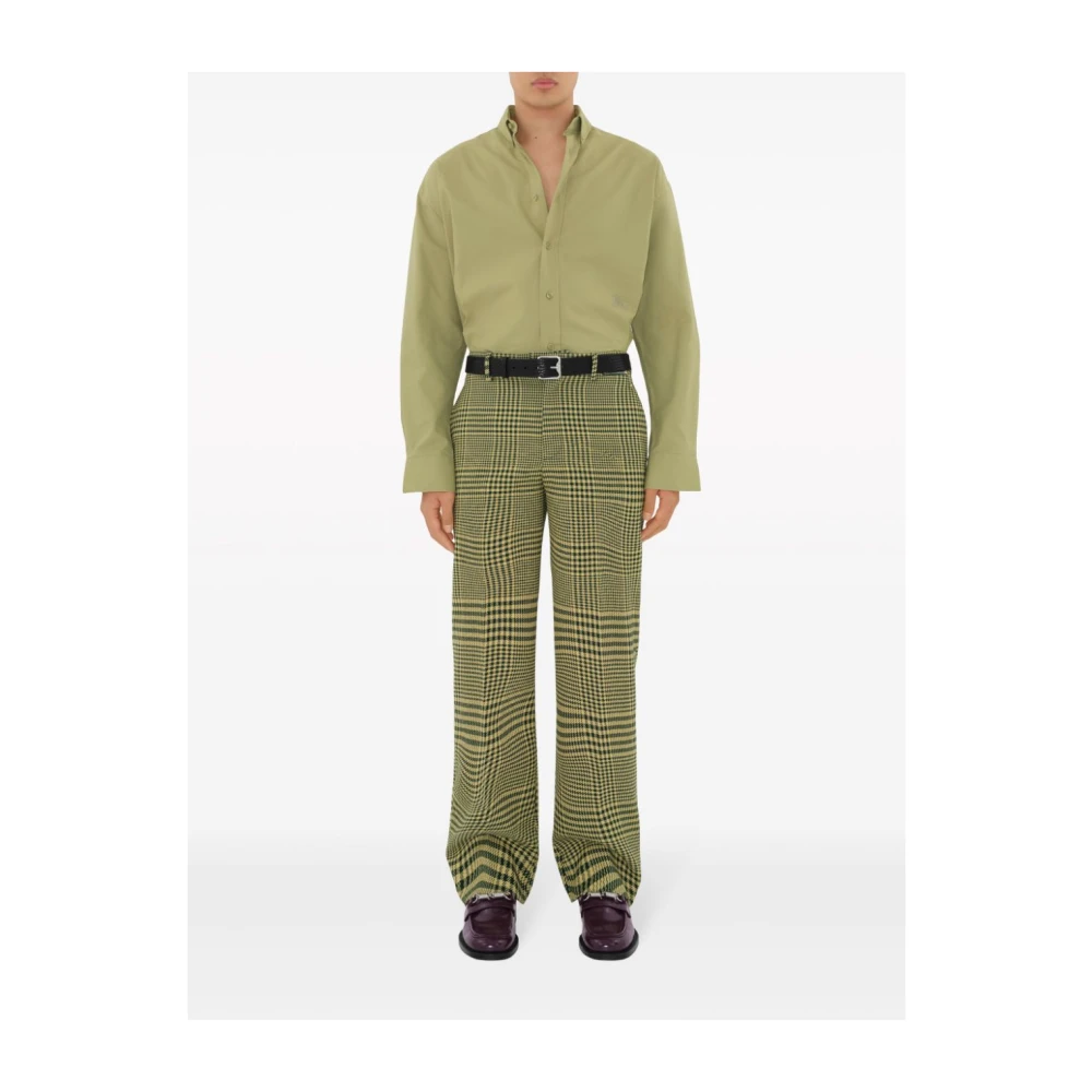 Burberry Stijlvolle Overhemden Collectie Green Heren