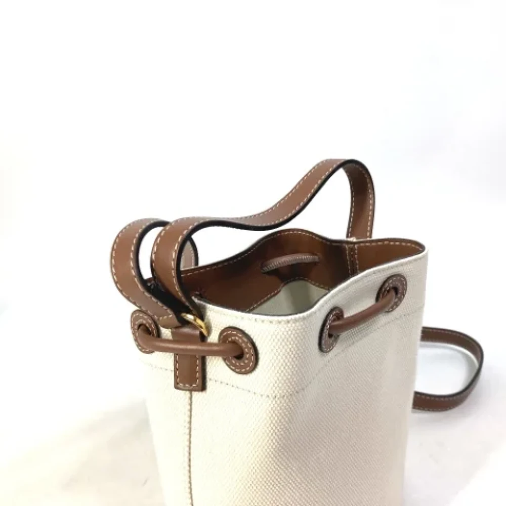 Burberry Vintage Pre-owned Fabric shoulder-bags Beige Dames