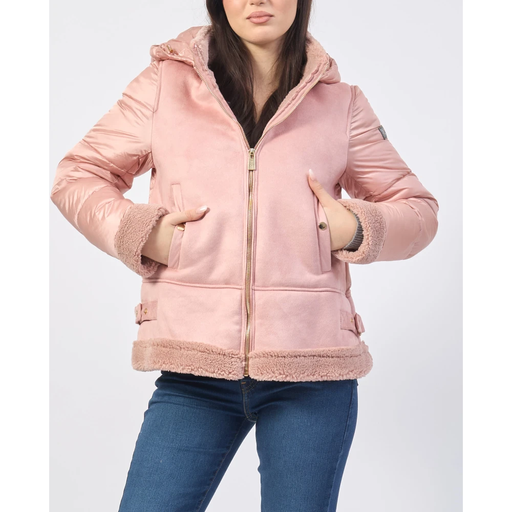 YES ZEE Roze Winterjas voor Vrouwen Pink Dames