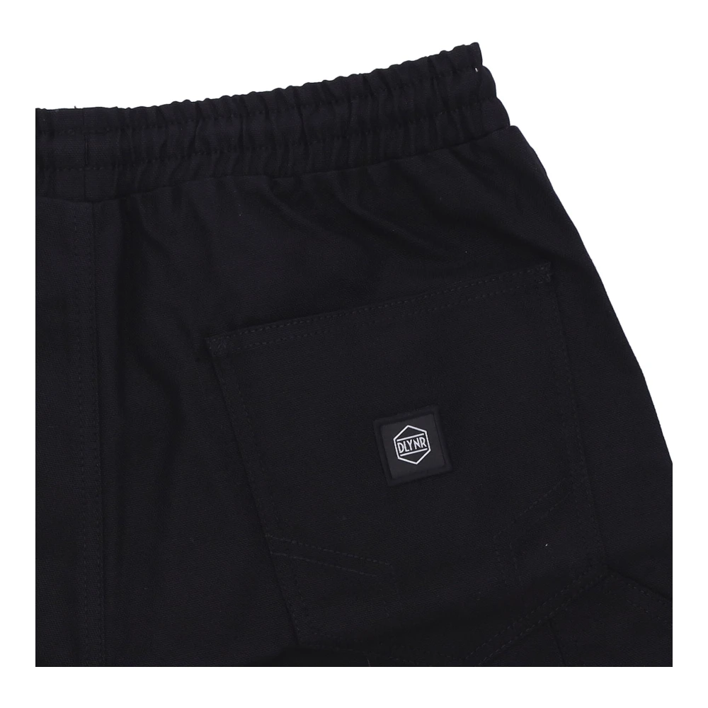 Dolly Noire Canvas Timmerman Shorts Zwart Black Heren