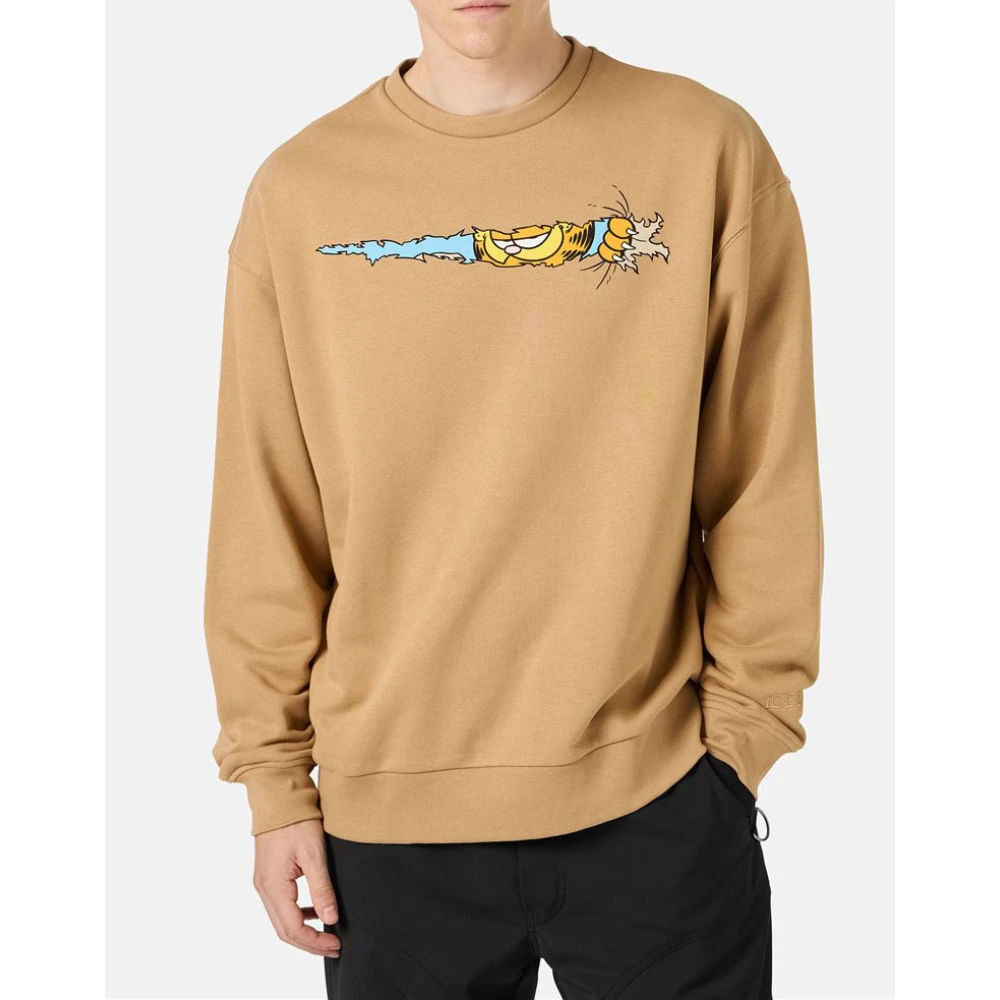 Iceberg Sweatshirt met Garfield-print Brown Heren