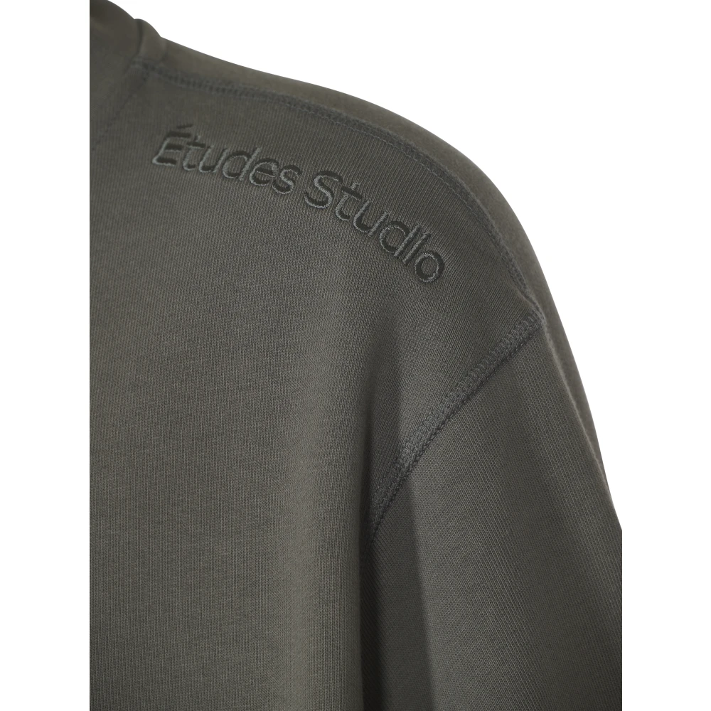 Études Grijze Relax Hoodie Sweater Gray Heren