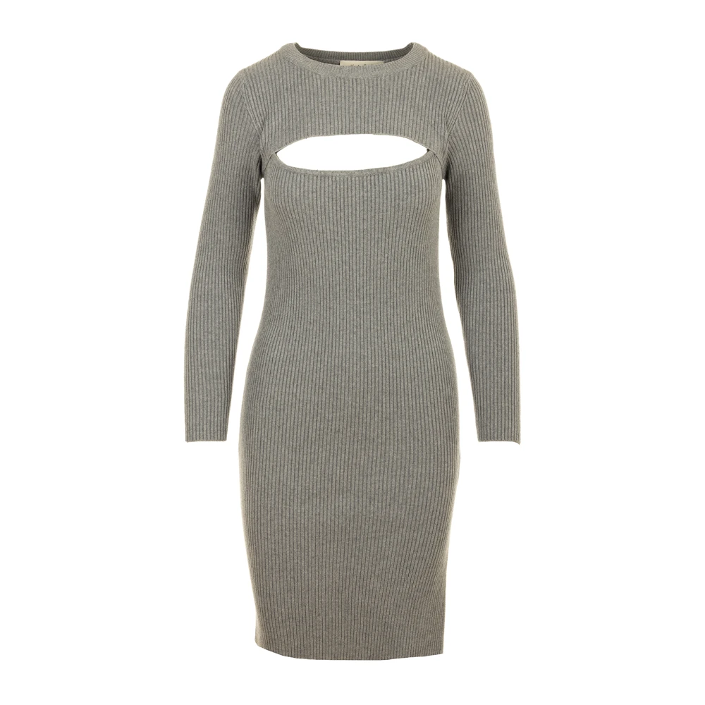 Kaos Grijze Elegante Jurk Gray Dames