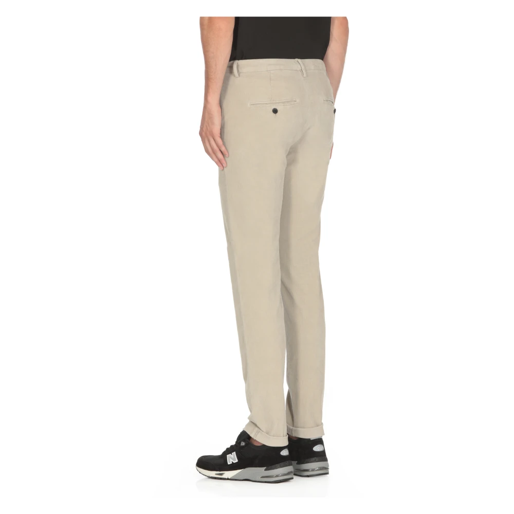 Dondup Corduroy Grijze Broek Gray Heren