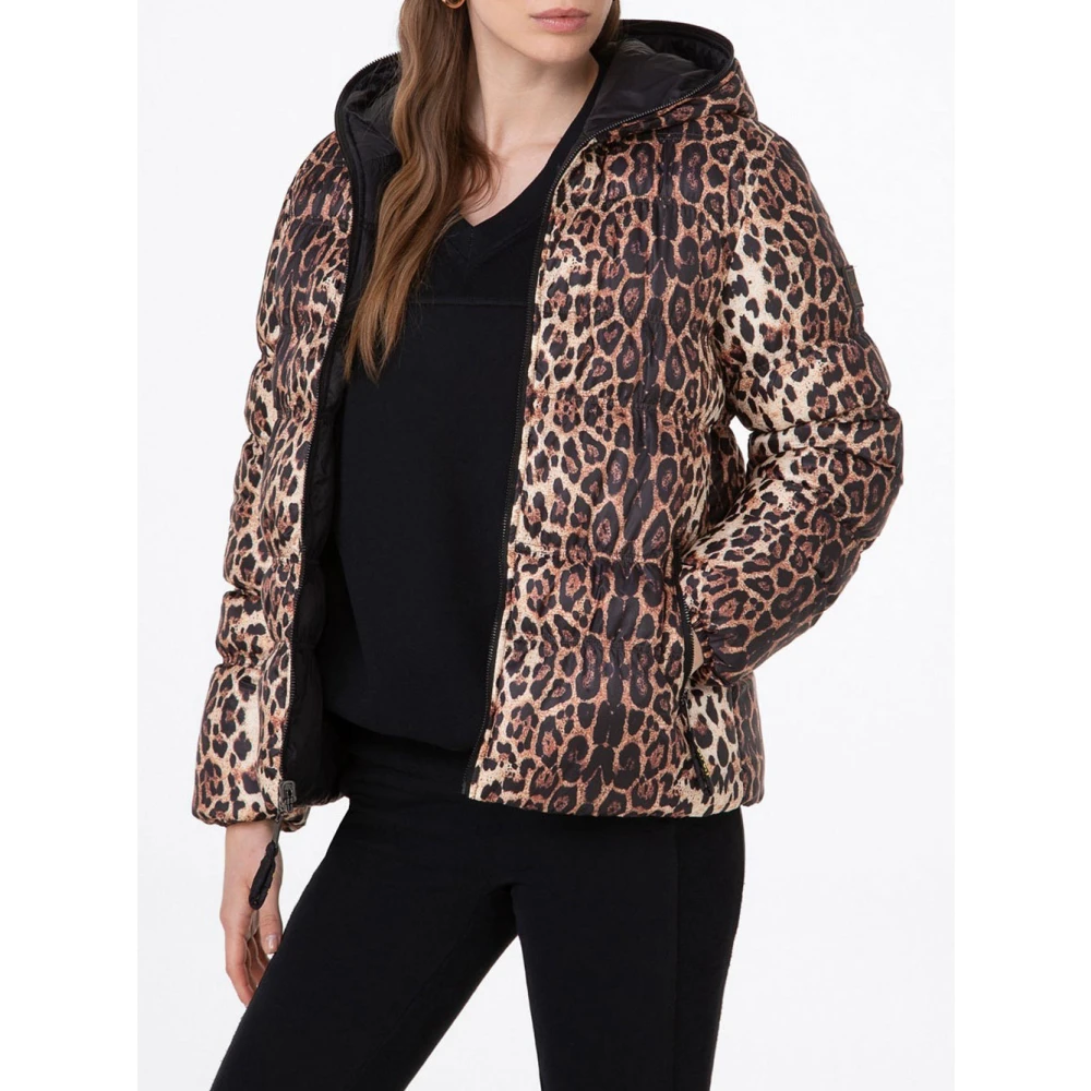 F**k Multicolor Hooded Slim Puffer Jas Multicolor Dames