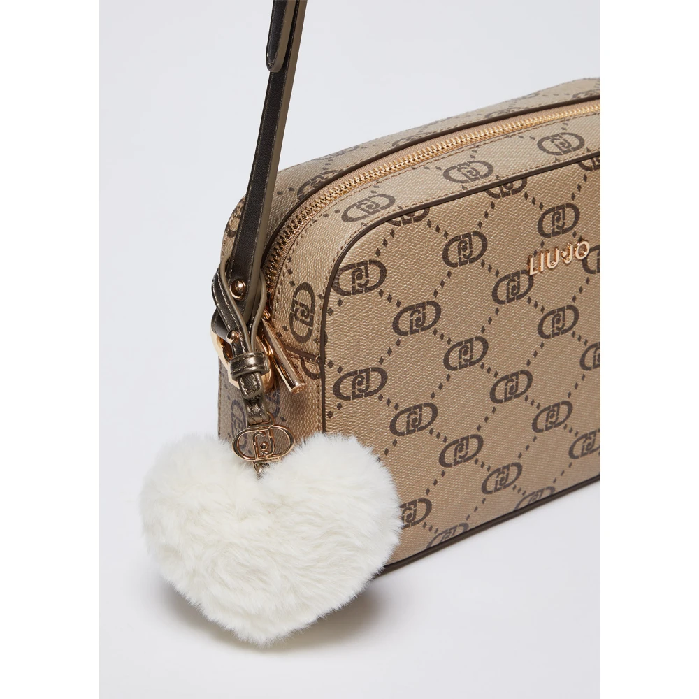Liu Jo Logo charm schoudertas Brown Dames