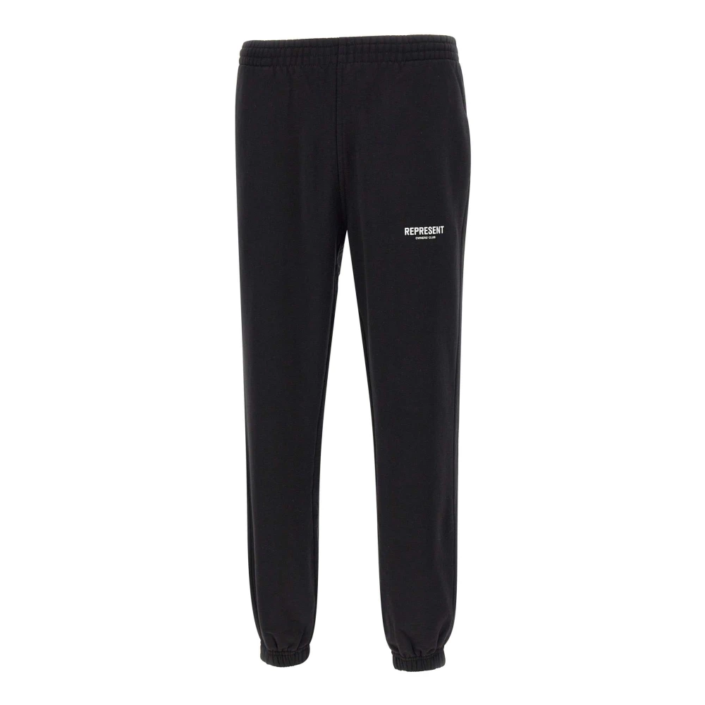 Represent Katoenen Joggingbroek met Logo Black Heren