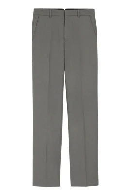 Straight Wool Trousers
