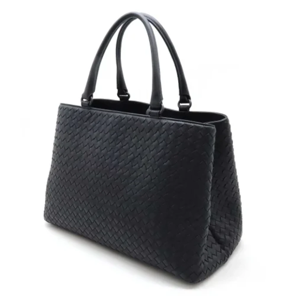 Bottega Veneta Vintage Pre-owned Fabric handbags Black Dames