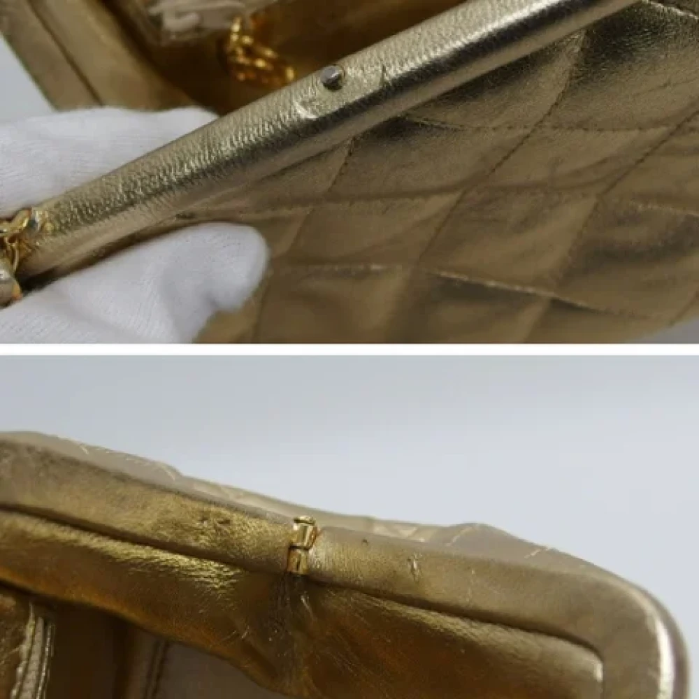 Chanel Vintage Pre-owned Fabric chanel-bags Yellow Dames
